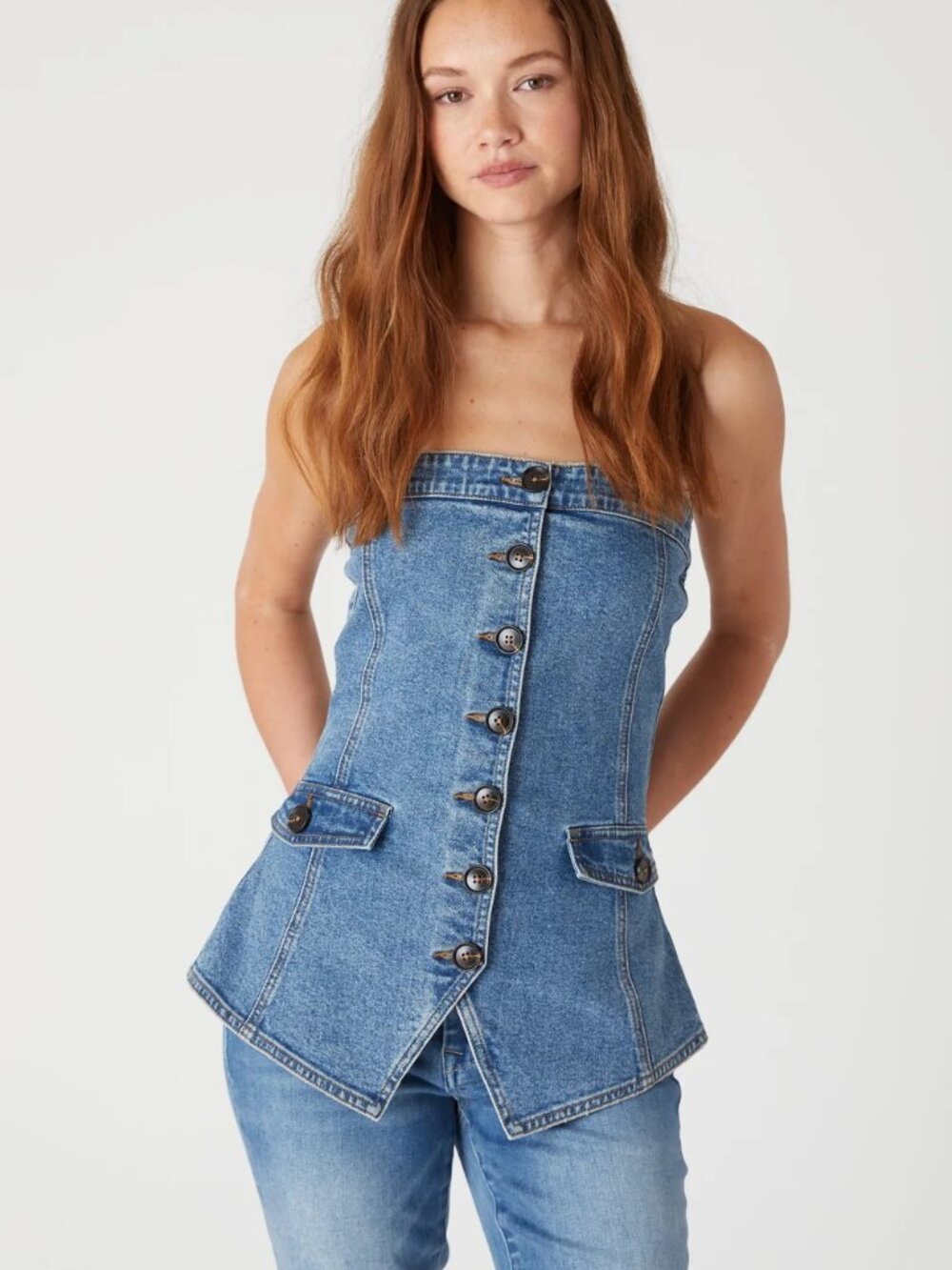 Blank NYC Denim Bustier